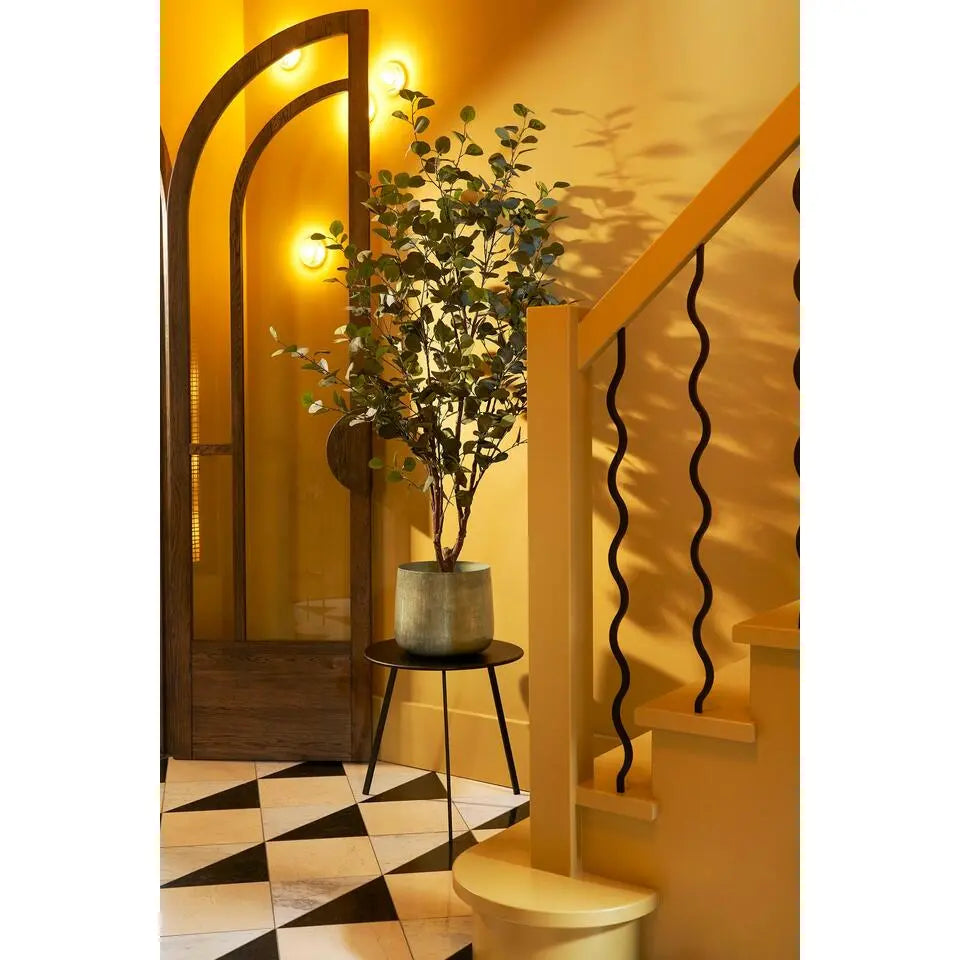Mica Decorations Benson Bloempot - H27 x ÃƒËœ32 cm - Metaal - Lichtgrijs