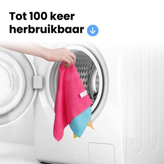 LUFT Microvezel doekjes - 14 stuks - 30x30cm - Geschikt voor raam, schoonmaak, ruiten, auto - Wisser - Reiniger - Schoonmaak doeken - Poets doek - Droogdoek - Vaatdoekjes