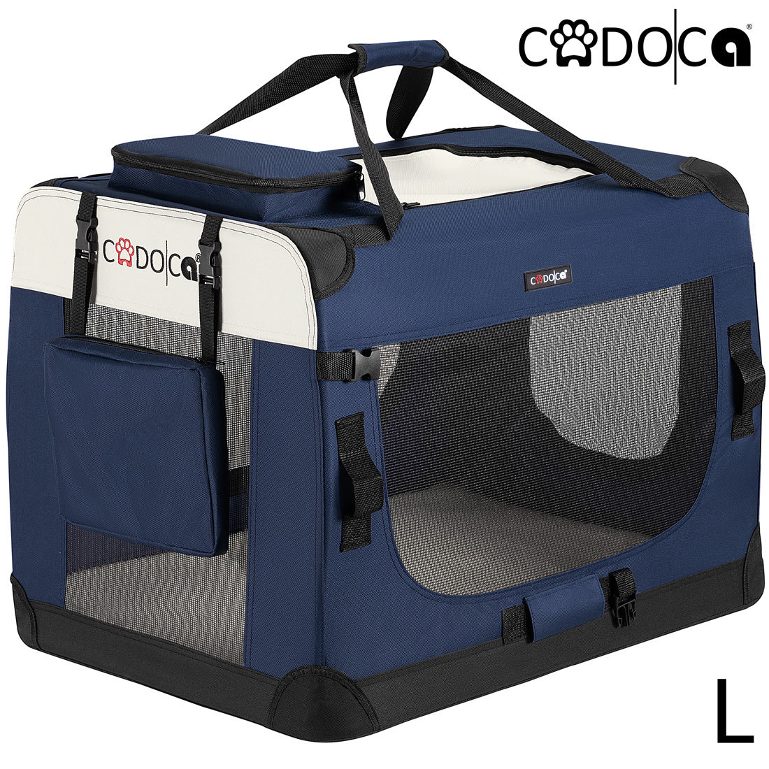 Cadoca Honden & Katten Reismand L - 70x53x50cm - Marine Blauw