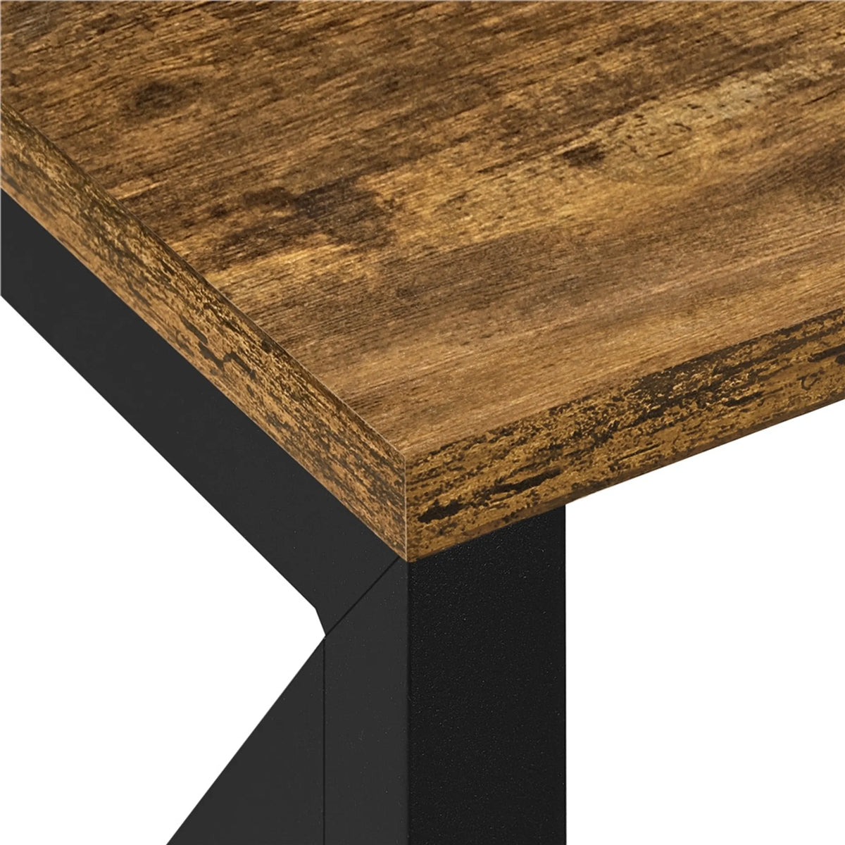 Yaheetech Tv-meubel 106 x 40 x 50,5 cm - Roestbruin - Industrieel - Open Opbergvakken - 40 kg