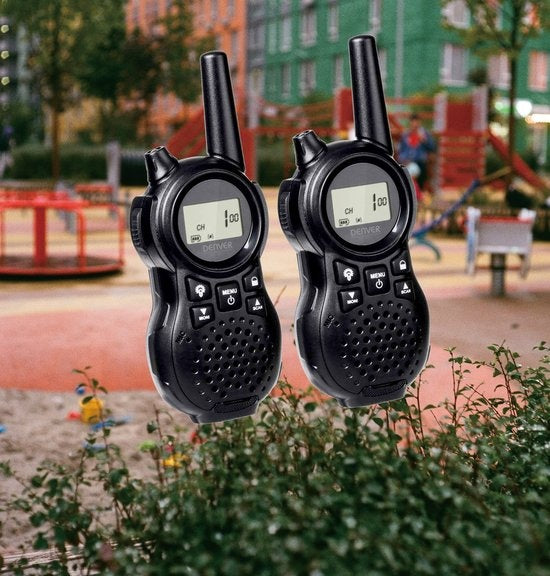 Denver WTA446 Walkie Talkie voor kinderen - 5km bereik - 2 stuks - 8 kanalen - Riem clip