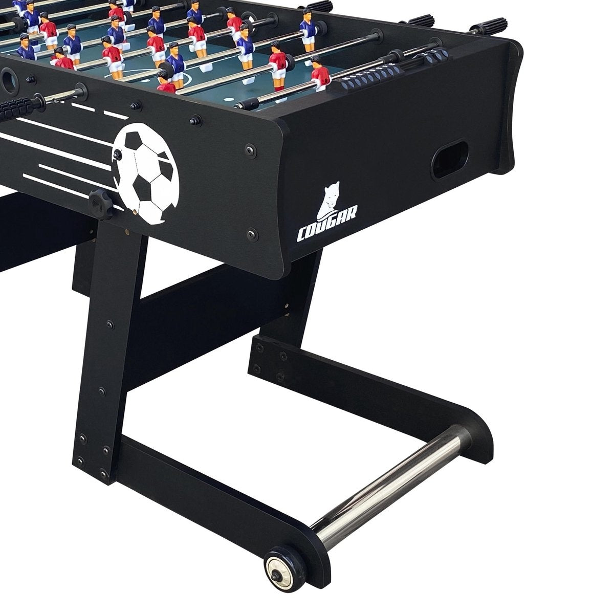 Cougar Scorpion Kick TS opklapbare Voetbaltafel - Tafelvoetbal - Zwart