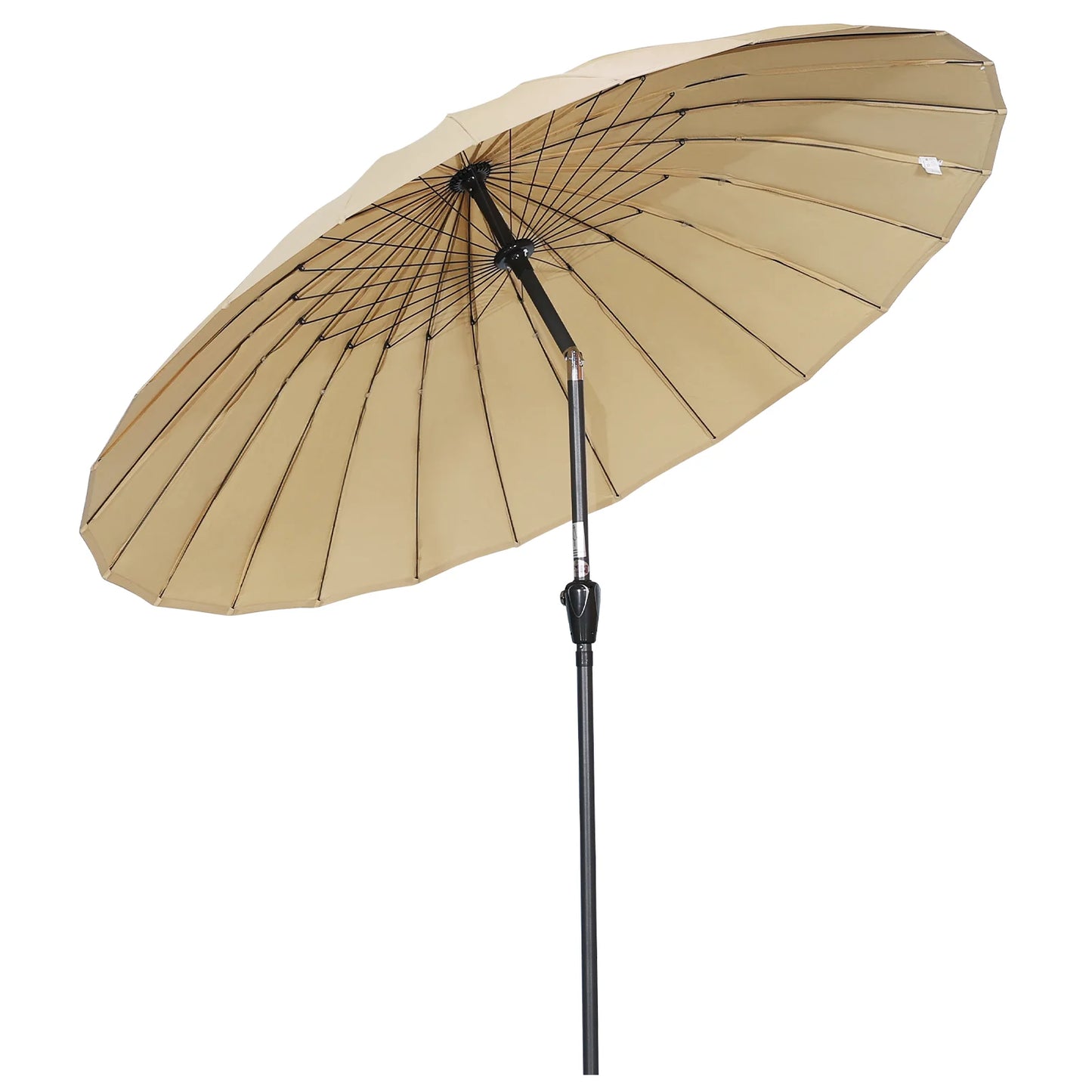 Angel Living 250 cm Kantelbare Tuinparasol Beige – Handslinger, UV-bescherming, Aluminium Frame