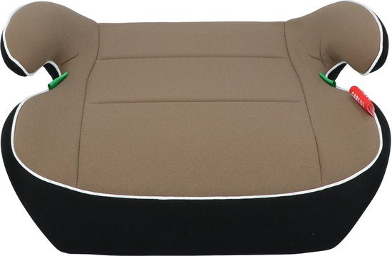 Carkids I-Size Zitverhoger Sam - Voldoet aan I-Size R-129 Norm - Voor Kinderen van 125-150cm – Afneembare & wasbare hoes - Flexibele installatie - Taupe/Zwart