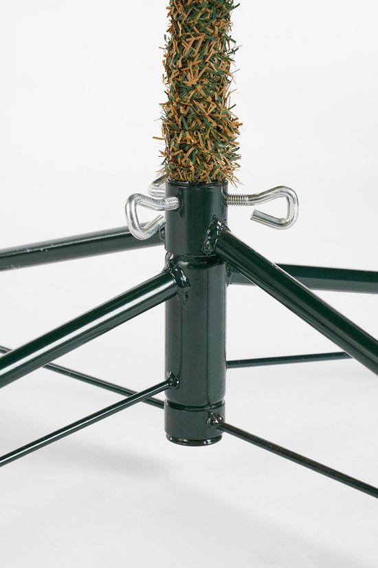Black Box Trees Charlton Smalle Kerstboom met Timer en Dimfunctie - Kerstversiering voor Binnen tijdens de Feestdagen - Kunstboom met Scharnierconstructie - H215 x Ø56 cm - Groen