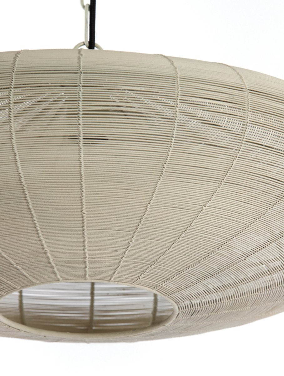Light & Living Hanglamp Bahoto 60cm – Mat Crème – Ø60 x H23 cm