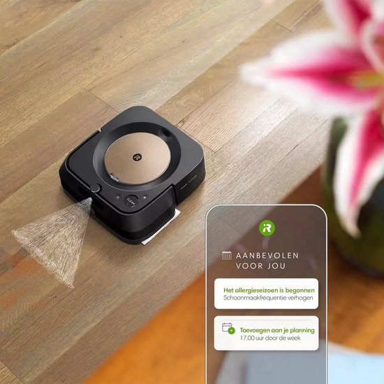 iRobot Braava Jet M6 - Dweil Robot - Zwart - M6132 - Dweilrobot - Met App - Spraakassistent - Goole & Alexa - Smartmapping