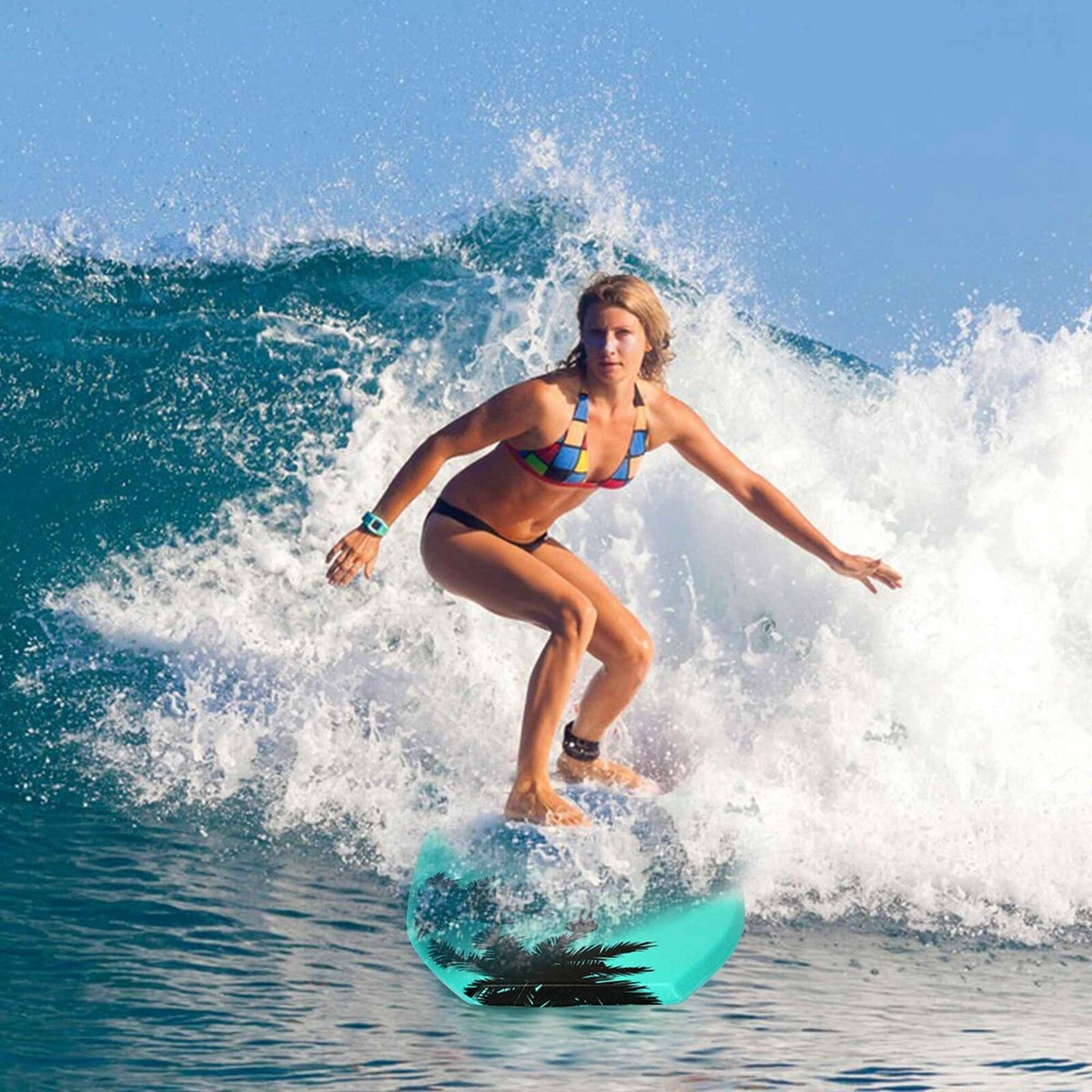 Coast bodyboard surfplank sup bord zwemboard zwemboard zwemboard 94 x 47 x 5,5 cm groen