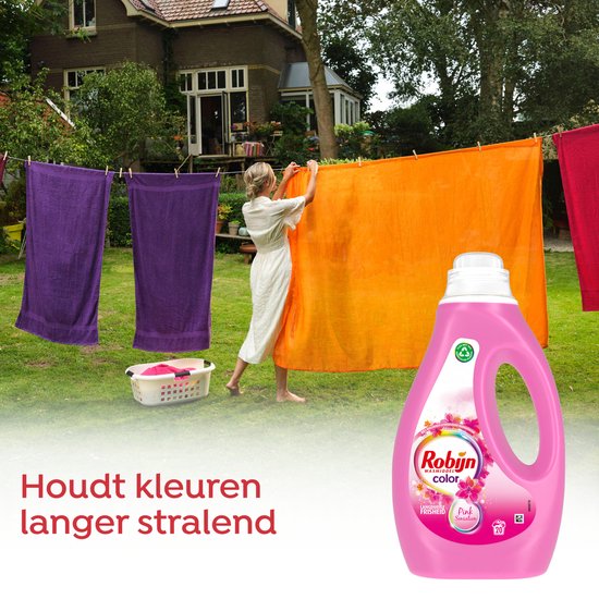 Robijn Color Pink Sensation Vloeibaar Wasmiddel 20 wasbeurten