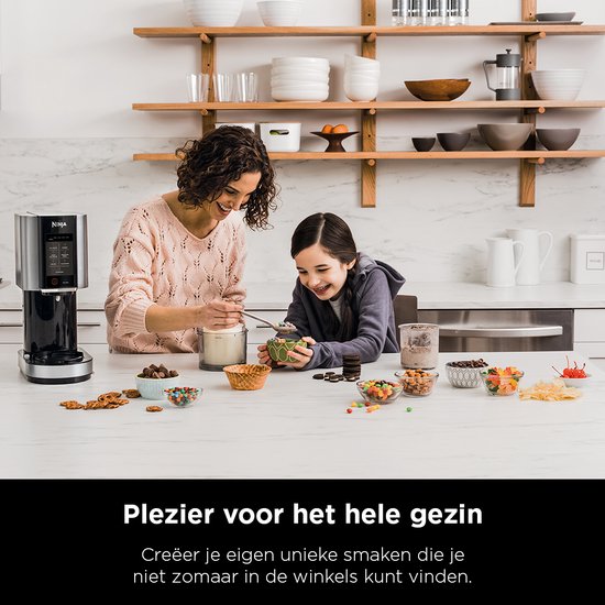 Ninja Creami - 7-in-1 IJsmachine - Ice Cream Maker voor Roomijs, Milkshake, Smoothie Bowl en meer - Foodi - NC300EU