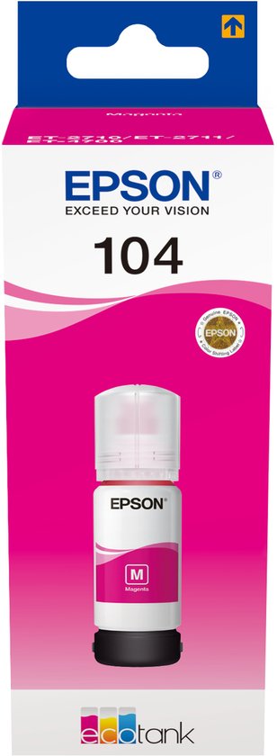 Epson 104 EcoTank - Inktfles / Magenta