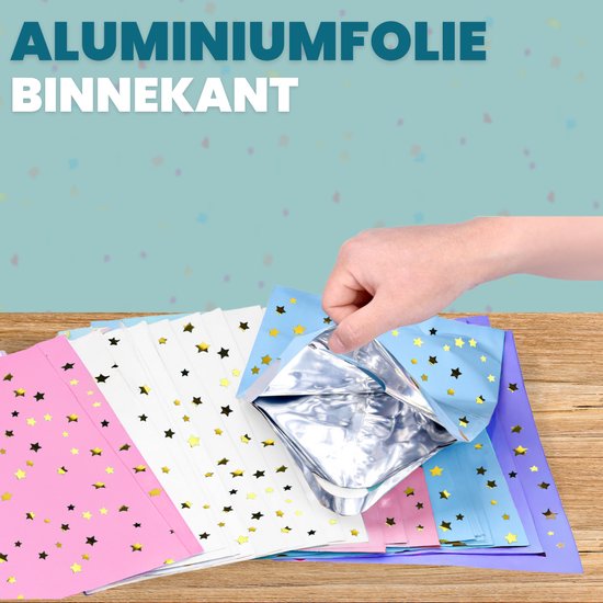 Feestio Uitdeelzakjes 100 Stuks - Snoepzakjes - Traktatie Zakjes Kinderfeestje - Cadeauzakjes Cadeautasjes