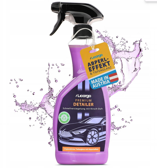 LICARGO Car Quick Detailer Lakreiniger En Lakbescherming – 500 ml Inhoud Voor Hoogglans En Extreem Parelteffect – Voor Alle Laksoorten En Velgen En Kunststof – Vloeistof In Kunststoffles – 500 ml