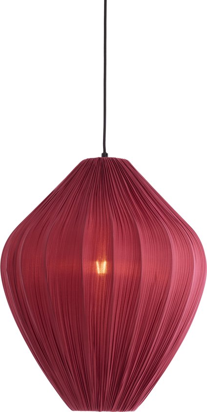 Light & Living - hanglamp - Verita - rood - textiel - Ø 47cm - E27 - 2993617