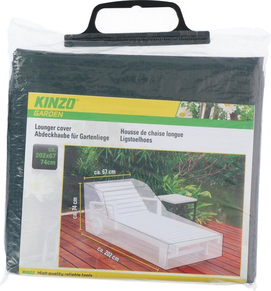 Kinzo Ligstoelhoes - Afdekking voor Ligstoel - 202 x 67 x 74 CM - Camouflage Kleur