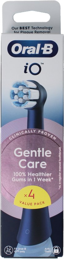 Oral-B Opzetborstels iO Gentle Care Zwart - 4 stuks