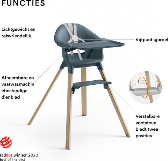 Stokke® Clikk™ Kinderstoel Fjord Blue
