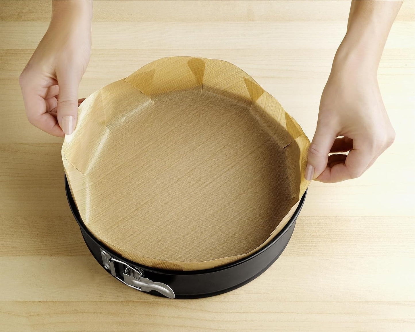 WENKO Herbruikbare Antiaanbak Bakfolie - 40 x 35 cm - Tot Ø26 cm - Hittebestendig tot 260°C