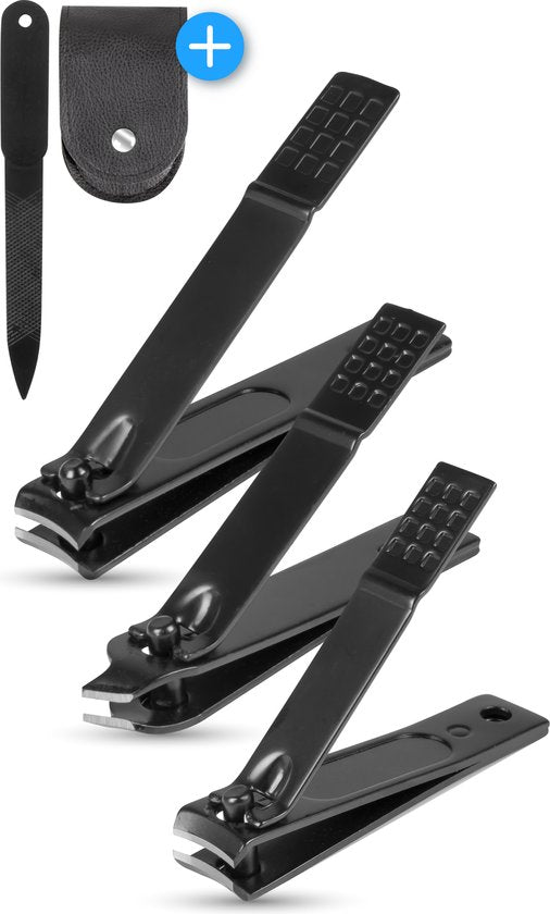 Nuvance - Nagelknipper - 4 in 1 - Nagelknipper Set met Nagelvijl - Nageltang - Teennagelknipper - Voor Kalknagels
