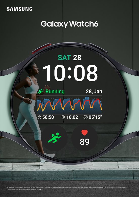 Samsung Galaxy Watch6 - LTE/4G-variant - Smartwatch - 40mm - Grafiet