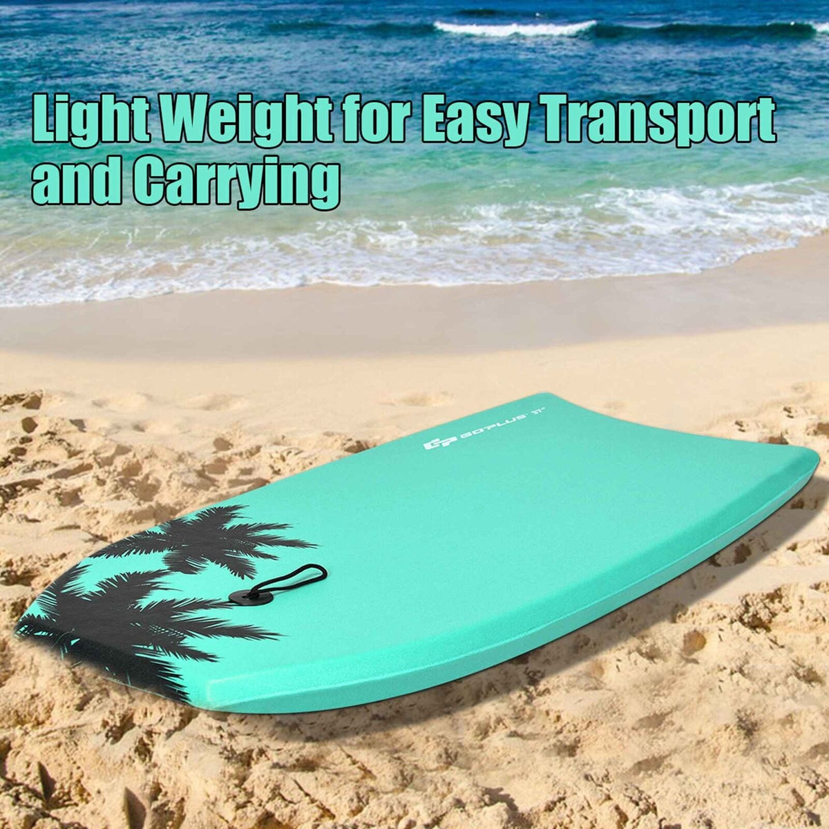 Coast bodyboard surfplank sup bord zwemboard zwemboard zwemboard 94 x 47 x 5,5 cm groen