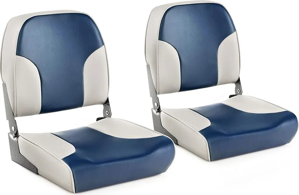 Coast Bootstoelen – Set van 2 – Opvouwbaar – Lage Rugleuning – Blauw