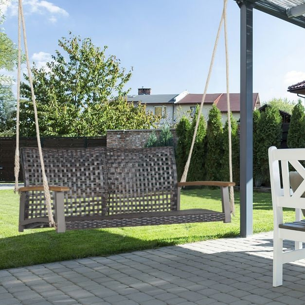 Coast Schommelbank voor Tuin en 2 Touwen - 131 x 68 x 54 cm
