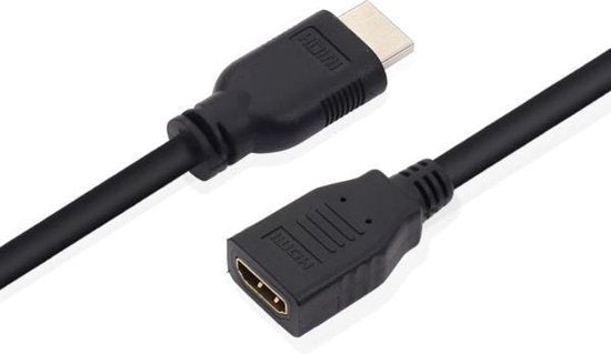 Garpex® HDMI Verlengkabel - HDMI Male naar HDMI Female Adapter - 4K 30Hz Ultra HD - 30cm
