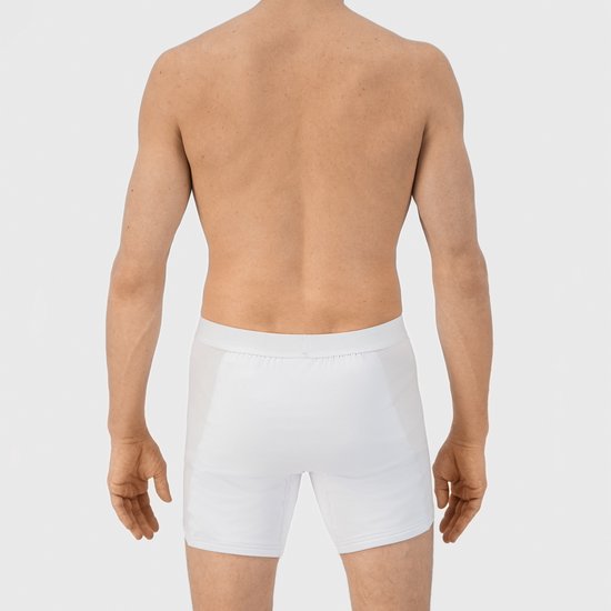 Fibershirts Anti-Zweet Boxershort - Ingebouwde Zweetpad - Ademend MicroModal - Anti-Transpiratie - Heren - Maat XL - Wit