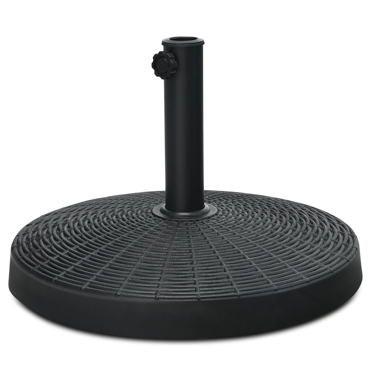 Coast Paraplubak Hars 22kg - Verstelbaar voor 38mm en 48mm - Rotan Ontwerp - Zwart - 52x36cm