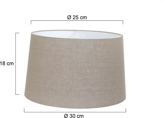 Steinhauer - Lampenkap - Rond 30 cm - Grijs - Bovensupport