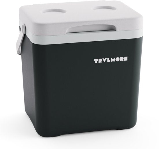 TRVLMORE Koelbox 14L - Frigobox - Inclusief Koelelement - Koelbox Klein - Antraciet