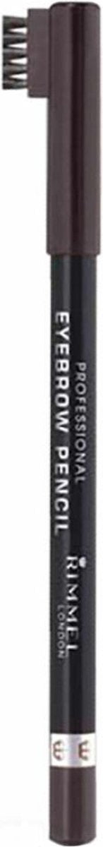 Rimmel London Professional Wenkbrauwpotlood - 001 Dark Brown - 1 g - Met Kammetje - Veegvast