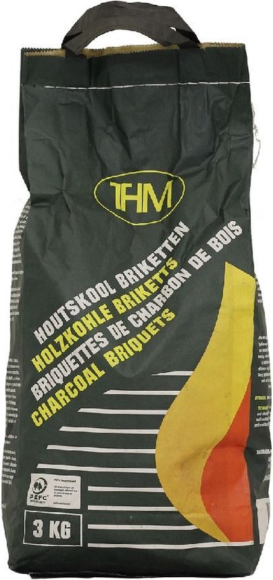 Houtskoolbriketten - 3 kg - PEFC