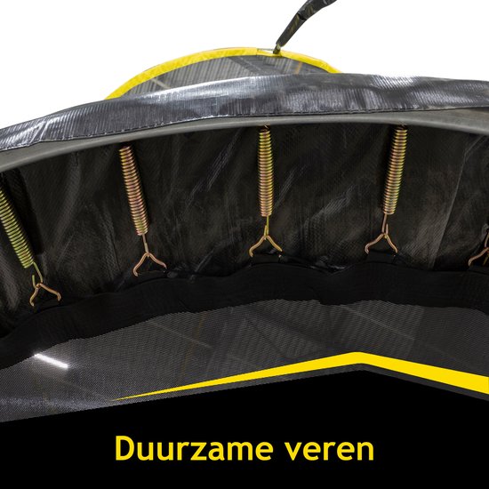 Dunlop Trampoline met Veiligheidsnet - 80 KG - Zwart - 183x201x183 cm