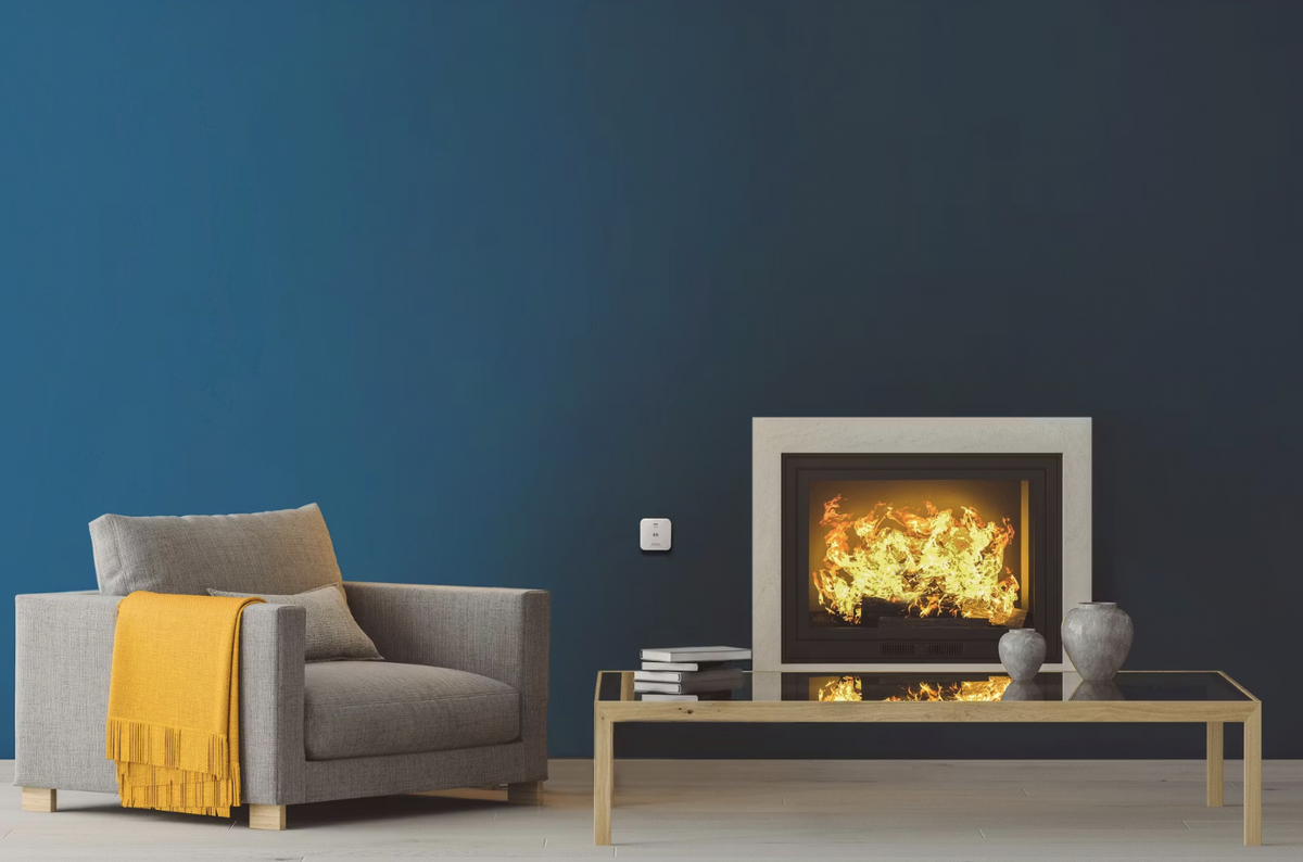 Ledvance Smart+ Wifi koolmonoxidemelder - wit - 85x27x85 mm - compact en slim