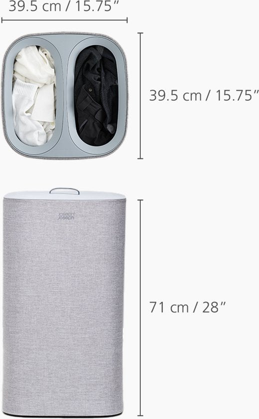 Joseph Joseph Love Your Laundry Wasmandset - 2-delig - 91,5 x 40 x 71 cm