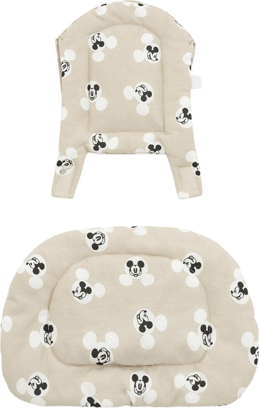 Stokke Nomi kussen, Mickey Signature - Voor zachtheid en comfort op de Nomi stoel & kinderstoel - Kinderen vanaf 6 maanden - Omkeerbaar en kan in wasmachine
