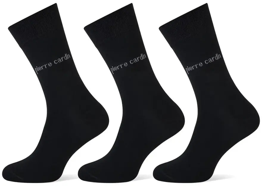 3 Paar Pierre Cardin Herensokken Zwart – Maat 39/42 – Stijlvol en Comfortabel