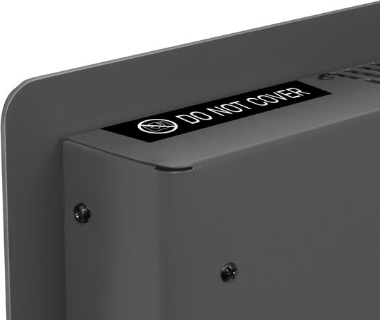 VONROC Convectorkachel Luxe - Elektrisch - Wifi App - 1250-2500W - Instelbaar - 30m2 - Grijs