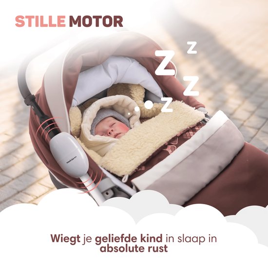 Vulpes Goods® BabyCare - Baby Rocker voor Kinderwagen - Baby Swing - Babywipstoel - Automatisch Schommelen - Incl. Reistas - PRO Versie