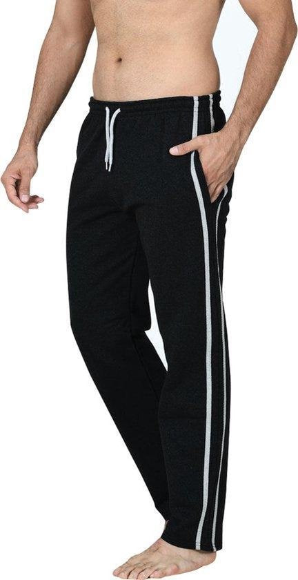 Pierre Calvini - Joggingbroek Heren - 2 Pack - Zwart Grijs - M - Pyjama Heren - Joggingbroek Heren Rechte Pijp - Trainingsbroek Heren - Huispak Heren