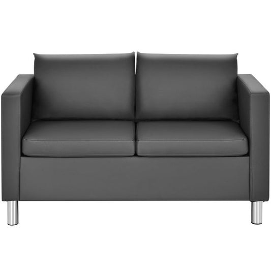 Coast Tweezitsbank - 120x60x62,5 cm - Leer - Grijs