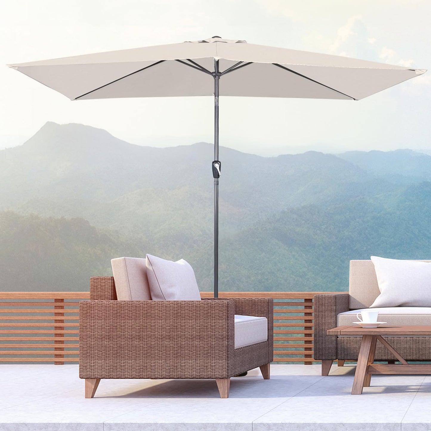 Angel Living Parasol - Rechthoekig - 200 x 300 cm - Beige