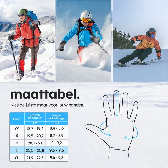 Verwarmde Handschoenen – Pro L – 3 standen – Elektrische Handschoenen – Water- en Windafstotend – Verwarmde Handschoenen Oplaadbaar – Zwart – Saaf Comfort