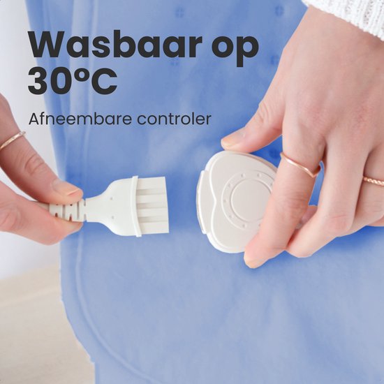 Auronic Elektrische Onderdeken - 80x150cm - 1 Persoons - met Hoekelastieken - Verwarmingsdeken - Blauw