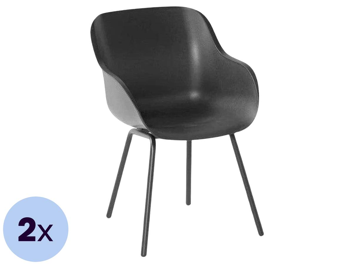 Hartman Sophie Rondo Elegance Tuinstoel - Duopack - Antraciet