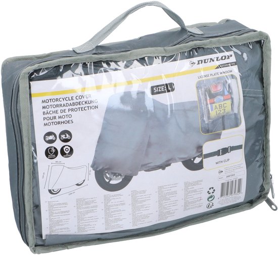 Dunlop Motorhoes - Maat L - 228 x99 x 124 cm - Weerbestendig - PVC