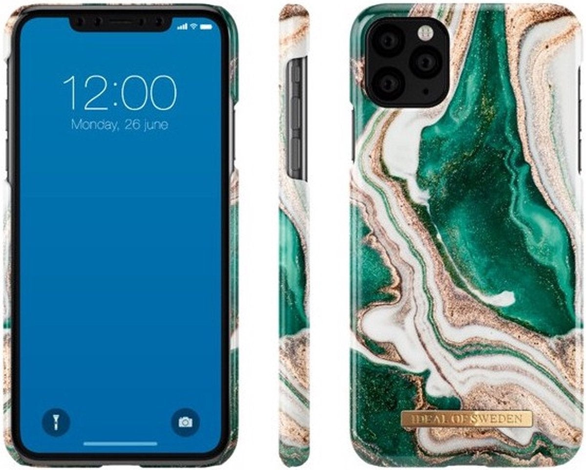 iDeal of Sweden iPhone 11 Pro Backcover hoesje - Golden Jade Marble