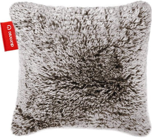 Auronic Warmtekussen - Teddy - 45x45 - Draadloos - Oplaadbaar - Elektrisch kussen - Infrarood - Grijs